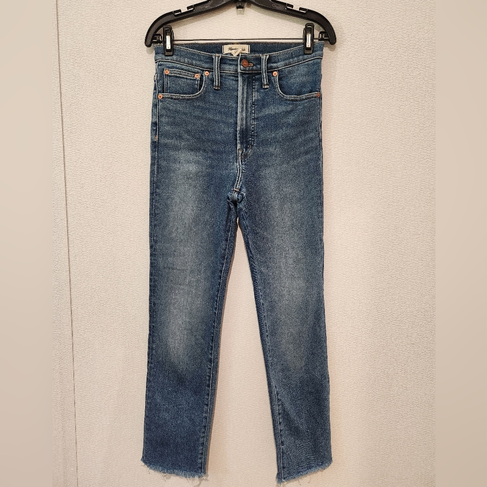 Madewell The Perfect Vintage Jean High Rise Raw Edge Hem Size 27T